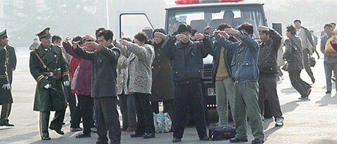 Falun Gong China Eve of Persecution Tiananmen Exercises Police 650x280